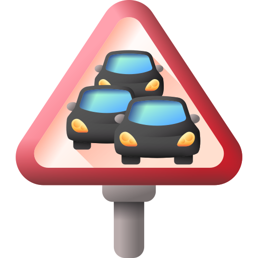교통 표지판 3D Color icon