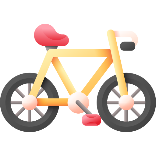 自転車 3D Color icon