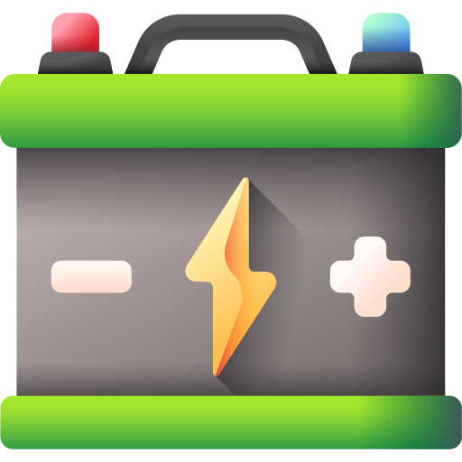 Car battery 3D Color icon