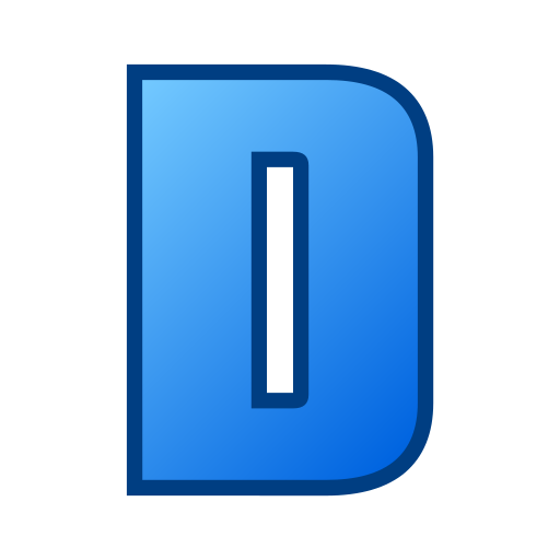 buchstabe d. Generic Lineal Color Gradient icon