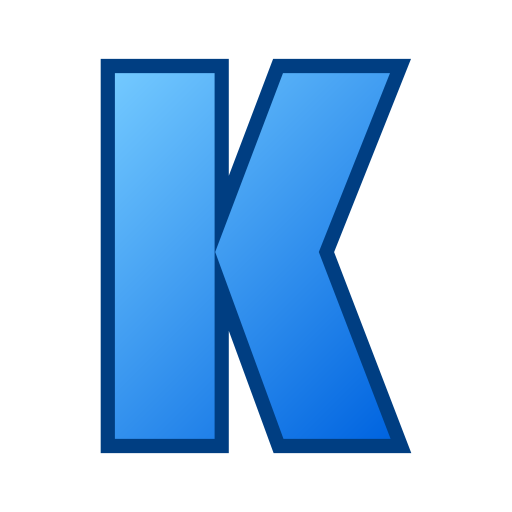 buchstabe k Generic Lineal Color Gradient icon