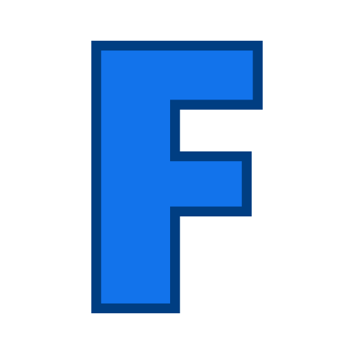Буква f Generic Outline Color иконка