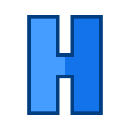 letra h Generic Outline Color icono