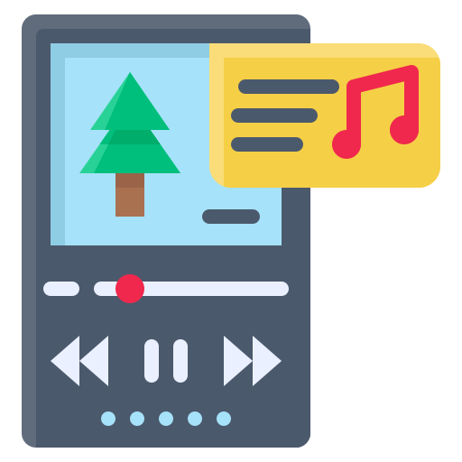 音楽プレーヤー Generic Flat icon