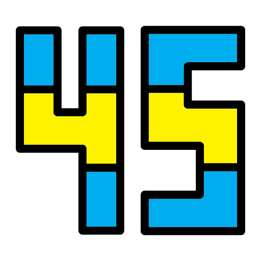 czterdzieści pięć Generic Outline Color ikona