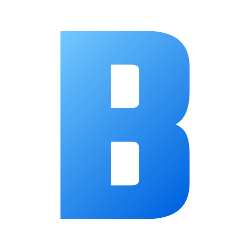 letter b Generic Flat Gradient icoon