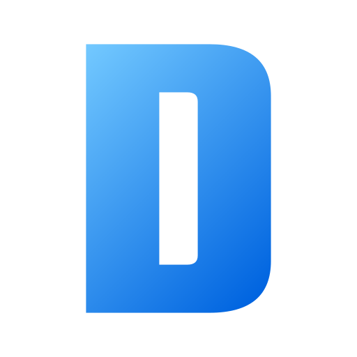 Letter D Generic Flat Gradient icon