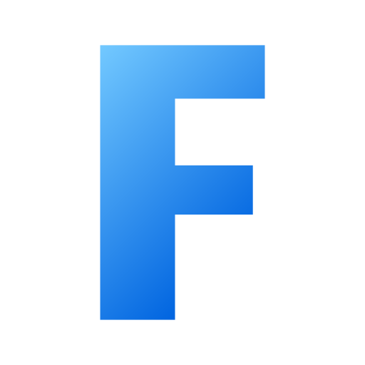 Letter f Generic Flat Gradient icon