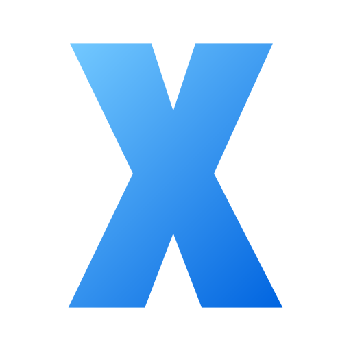 lettera x Generic Flat Gradient icona