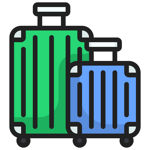bagagem Generic Outline Color Ícone