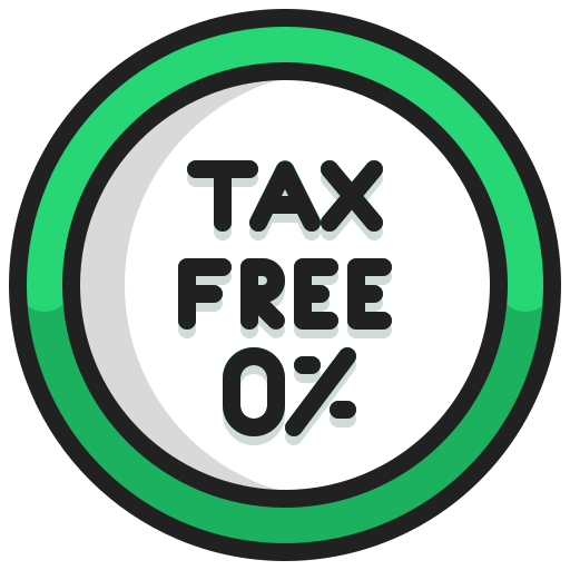 libre de impuestos Generic Outline Color icono