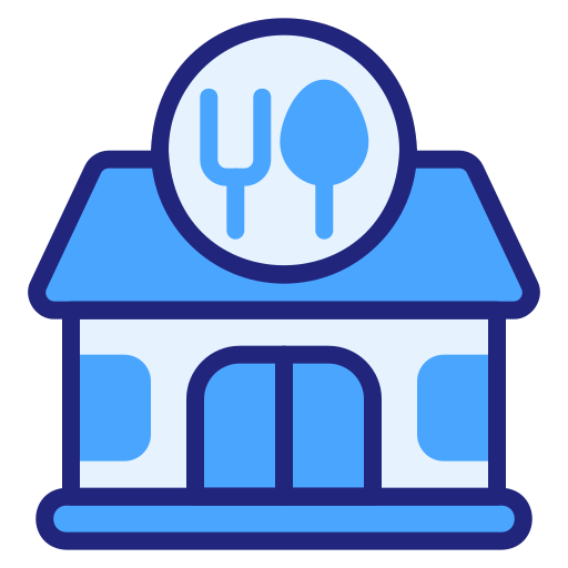レストラン Generic Blue icon