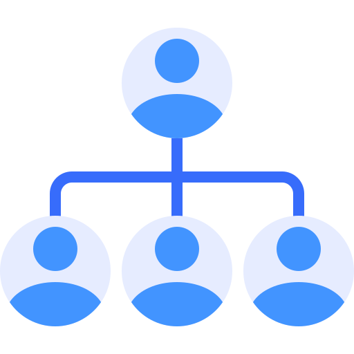 hierarchie Generic Blue icon