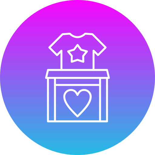 donación de ropa Generic Flat Gradient icono