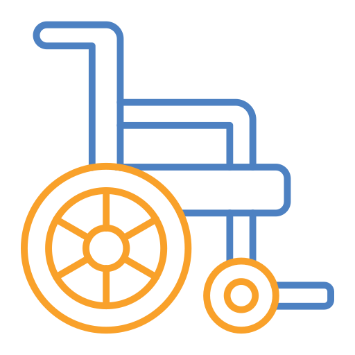 wheel chair Generic Outline Color icon