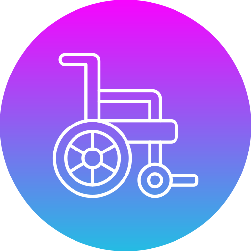 инвалидное кресло Generic Flat Gradient иконка