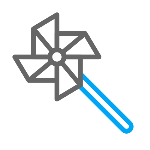 Pinwheel Generic Outline Color icon
