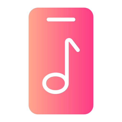 archivo de música Generic Flat Gradient icono