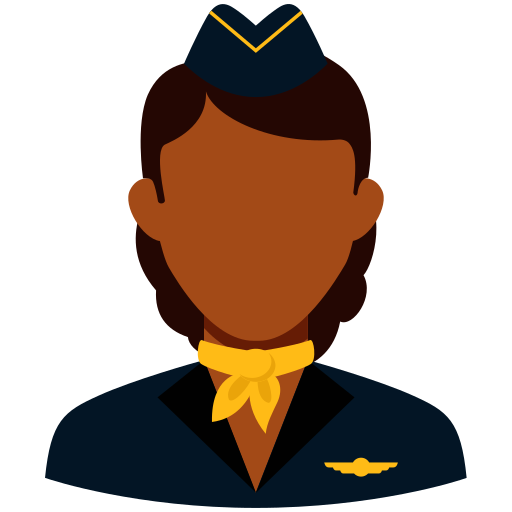 stewardess Generic Flat icoon