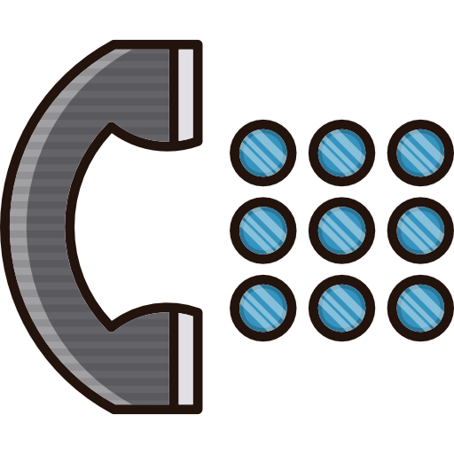 Phone call Cubydesign Lineal Color  icon