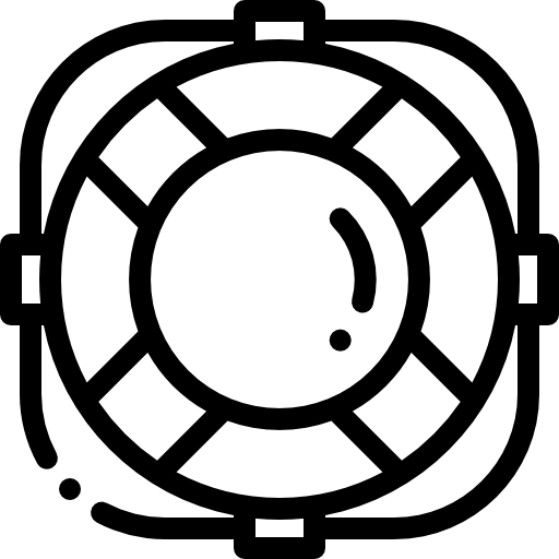 boya salvavidas Detailed Rounded Lineal icono