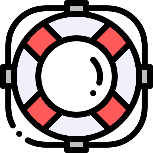 Lifebuoy Detailed Rounded Lineal color icon