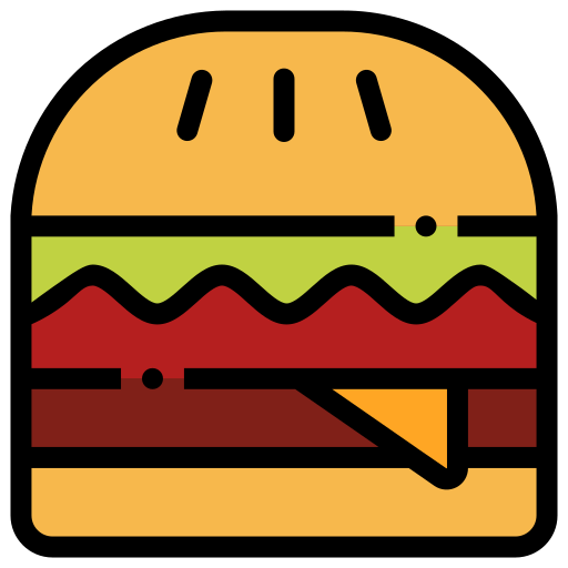 バーガー Generic Outline Color icon