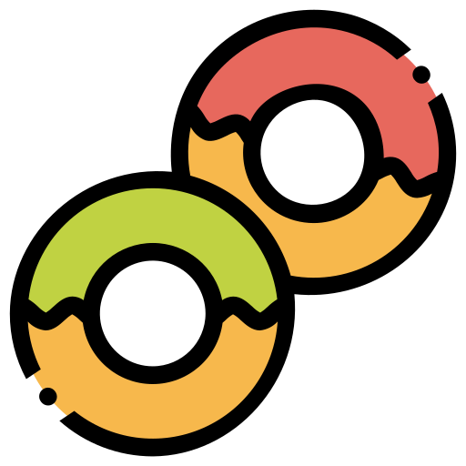ドーナツ Generic Outline Color icon