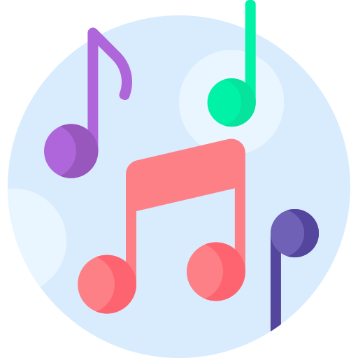 melodie Detailed Flat Circular Flat icoon