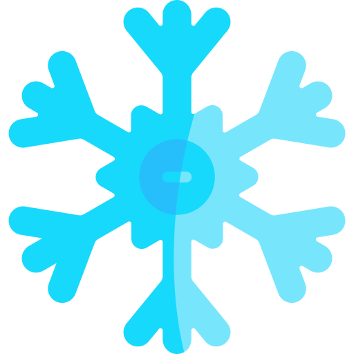 płatek śniegu Kawaii Flat ikona