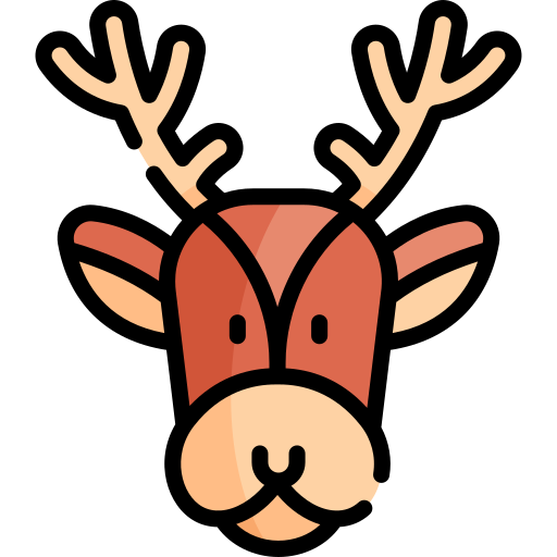 Deer Kawaii Lineal color icon