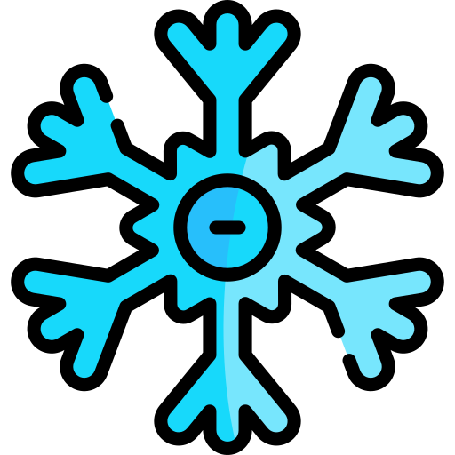Snowflake Kawaii Lineal color icon