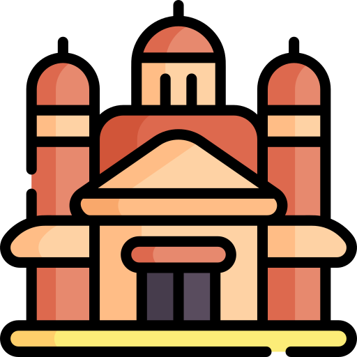katedra Kawaii Lineal color ikona