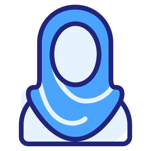 hijab Generic Blue icon