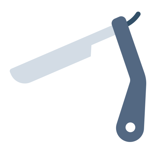cuchilla de afeitar Generic Flat icono