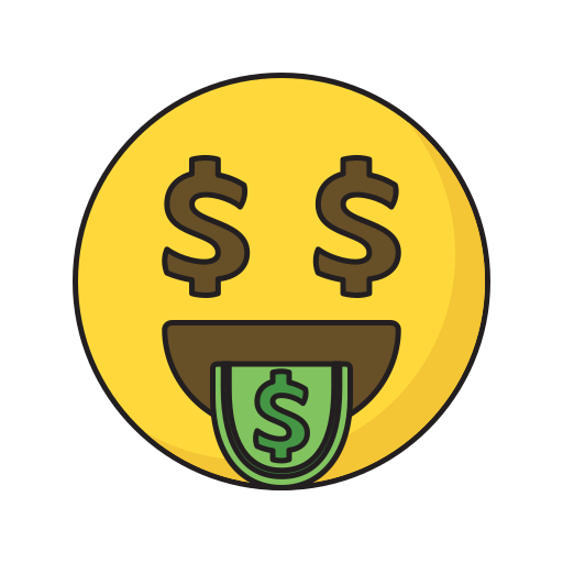 Greed Generic Thin Outline Color icon