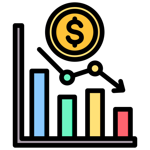 recessione Generic Outline Color icona