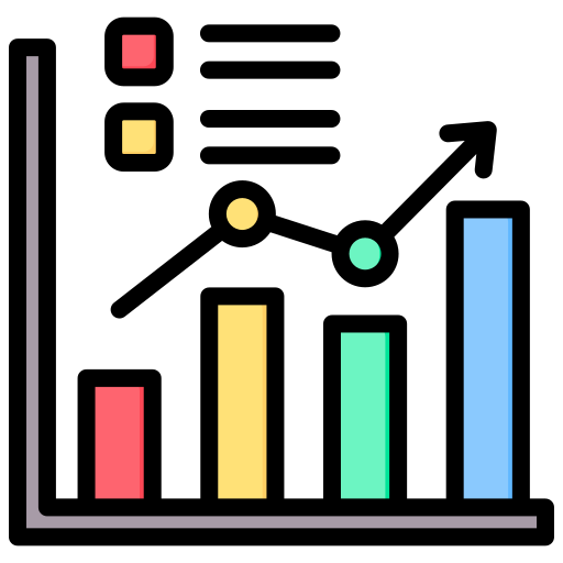 statystyka Generic Outline Color ikona