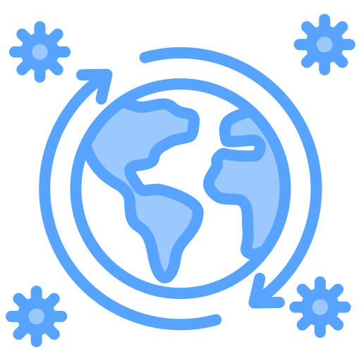 세계적 유행병 Generic Blue icon