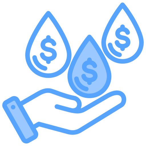 liquiditeit Generic Blue icoon