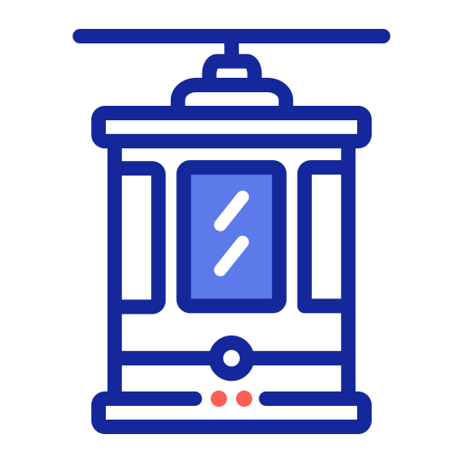 交通機関 Generic Blue icon