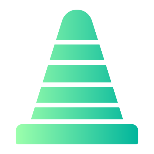Traffic Cone Generic Gradient icon