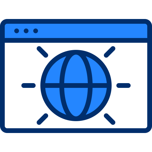 web browser Generic Outline Color icon