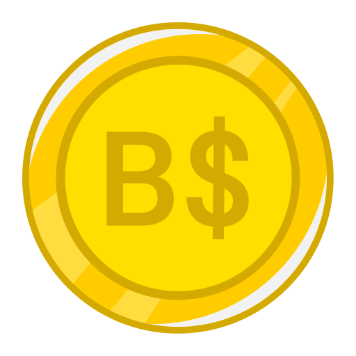 bahamaanse dollar Generic Outline Color icoon