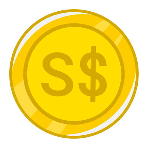 Singapore Dollar Generic Outline Color icon