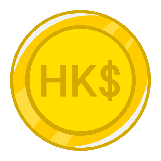 Hong Kong Dollar Generic Outline Color icon