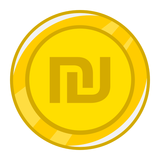 Shekel Generic Outline Color icon