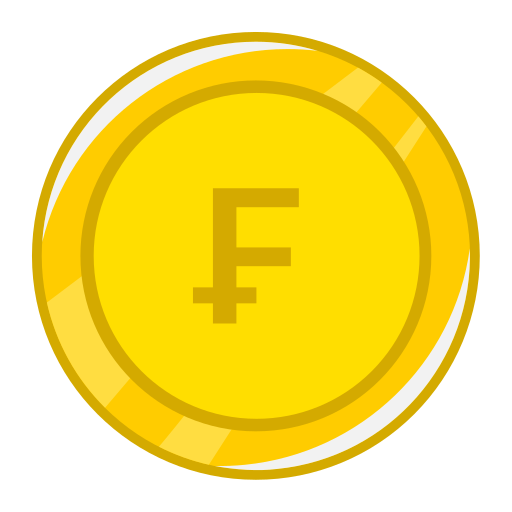 Swiss Franc Generic Outline Color icon