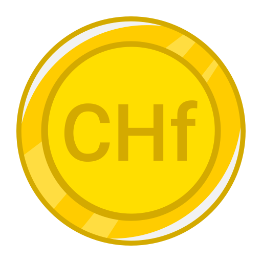 Swiss Franc Generic Outline Color icon