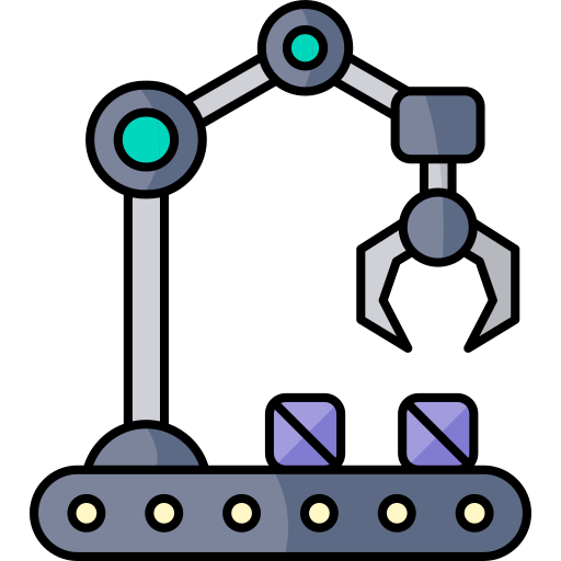 ramię robota Generic color lineal-color ikona
